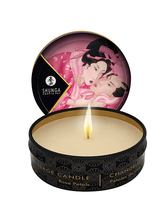 Vela Shunga Mini Petalos de Rosa 1
