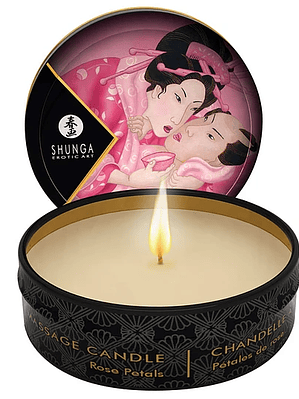 Vela Shunga Mini Petalos de Rosa
