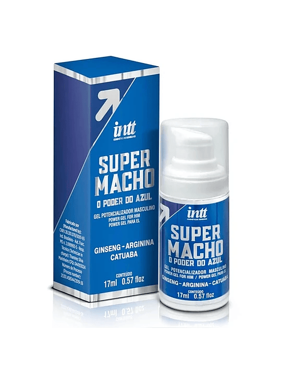 Gel Potenciador Masculino Super Macho Intt 1