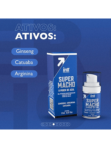 Gel Potenciador Masculino Super Macho Intt 2