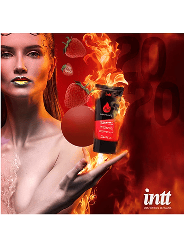 Lubricante Hot con Sabor a Frurtilla Intt 3