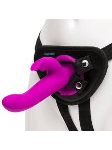 Arnés con conejo vibrador silicona ( vibración variable) 3