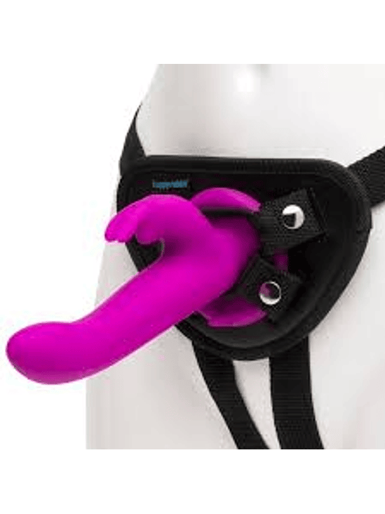 Arnés con conejo vibrador silicona ( vibración variable) 3