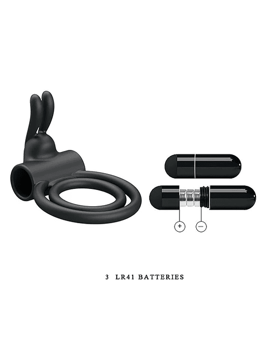 Anillo Vibrador Doble c/Conejo 2