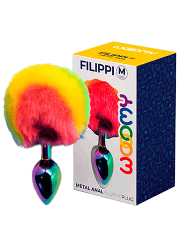 Plug Anal Metálico Multicolor Wooomy Filippi 2