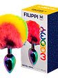 Plug Anal Metálico Multicolor Wooomy Filippi - Miniatura 2