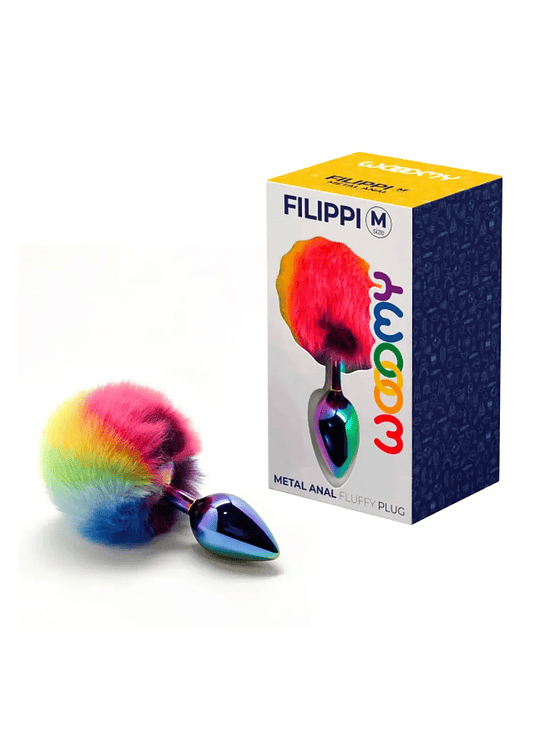Plug Anal Metálico Multicolor Wooomy Filippi 4