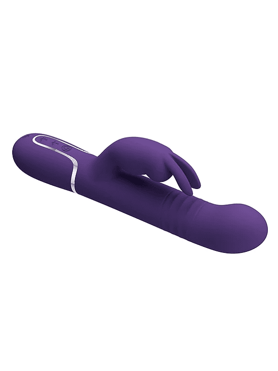 Vibrador Conejo con Empuje y Perlas Vibratorias Giratorias 2