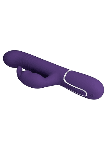 Vibrador Conejo con Empuje y Perlas Vibratorias Giratorias 3