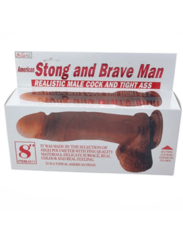 Dildo Brave Man PVC base de succión 5