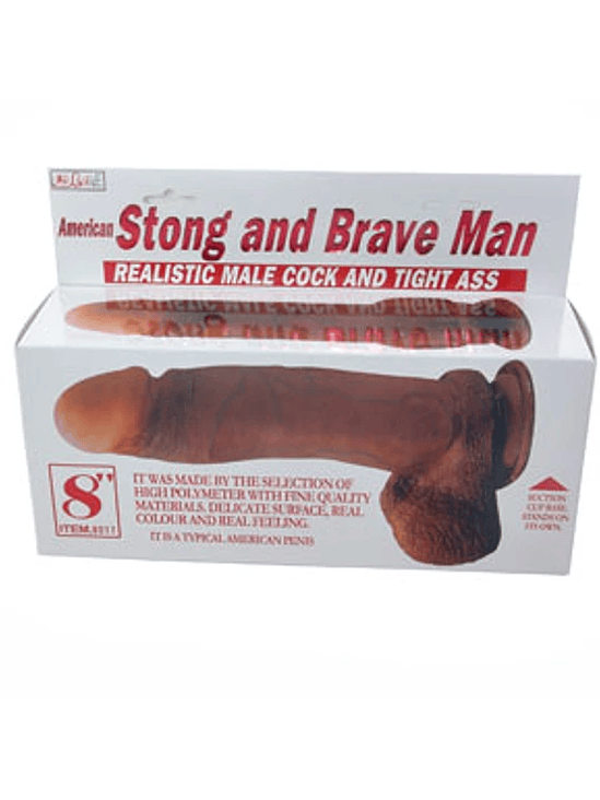 Dildo Brave Man PVC base de succión 5