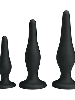 Kit Anal Negro 3 piezas