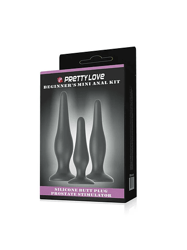 Kit Anal Negro 3 piezas 3