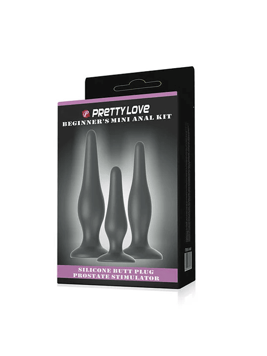 Kit Anal Negro 3 piezas 3