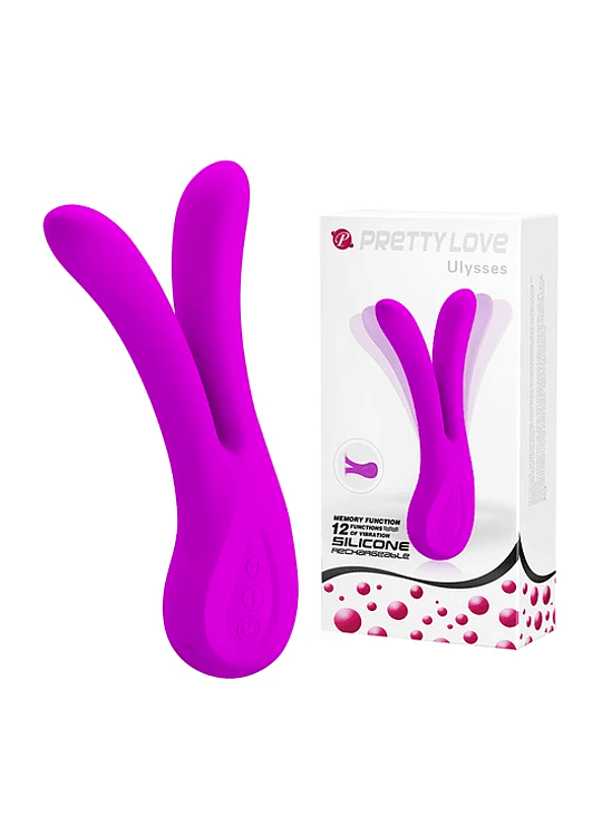 Vibrador Pretty Love Ulysses Dual Fucsia 3