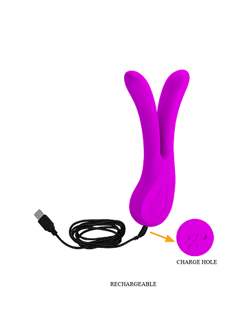 Vibrador Pretty Love Ulysses Dual Fucsia 4