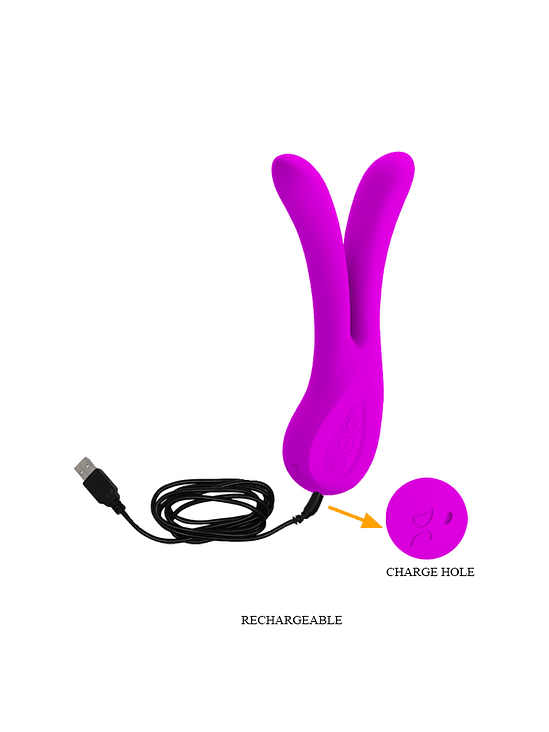 Vibrador Pretty Love Ulysses Dual Fucsia 4