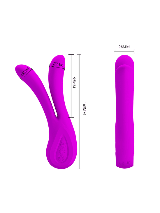Vibrador Pretty Love Ulysses Dual Fucsia 5