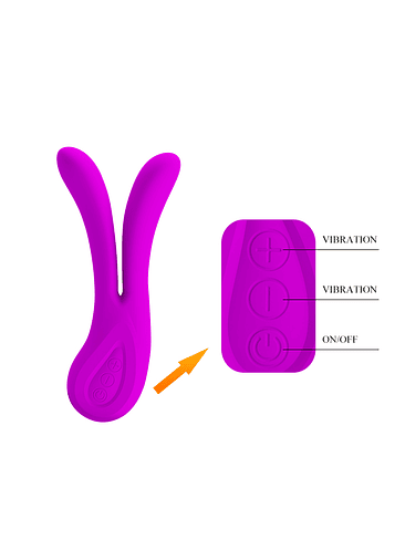 Vibrador Pretty Love Ulysses Dual Fucsia 7