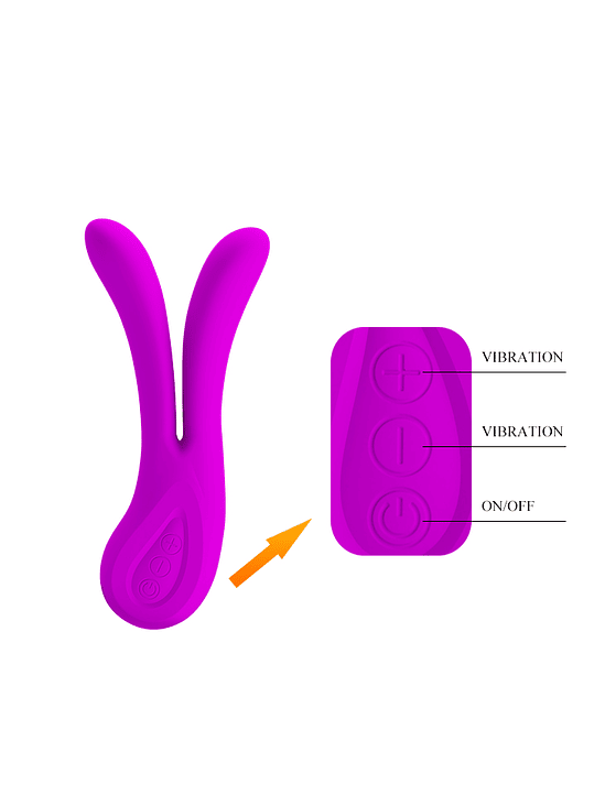 Vibrador Pretty Love Ulysses Dual Fucsia 7