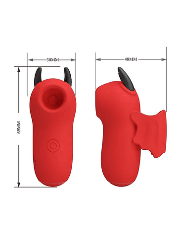 Vibrador de Dedo con Succión y Electroestimulación 2