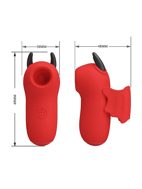 Vibrador de Dedo con Succión y Electroestimulación 2