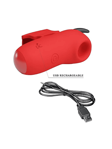 Vibrador de Dedo con Succión y Electroestimulación 6