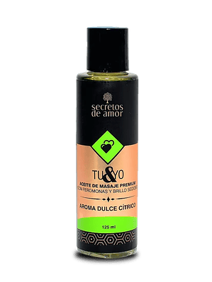 Aceite de masaje Tu & Yo Dulce Cítrico