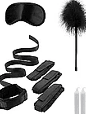 Kit de Amarras para la Cama Negro