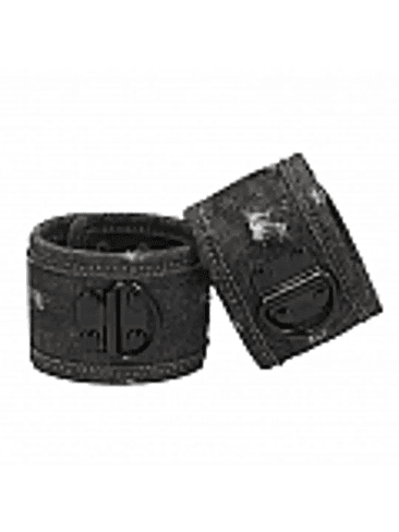 Esposas de Denim Desgastadas Negras 1