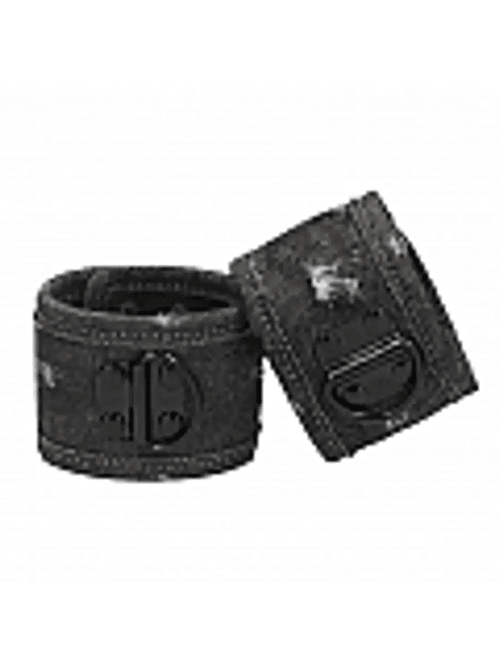 Esposas de Denim Desgastadas Negras 1
