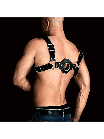 Corsé Fetish Cuero Negro Costas 2