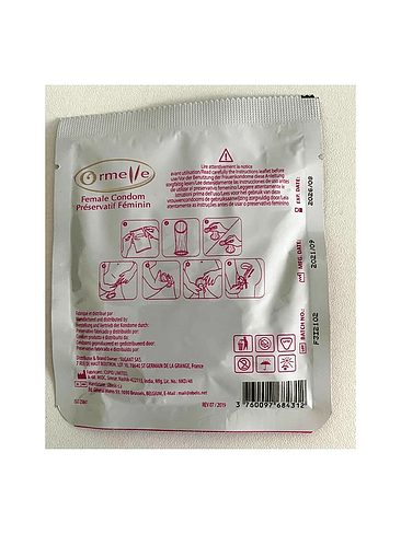 Condón Femenino de Látex Ormelle ( 1 Unidad ) 3