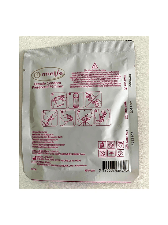 Condón Femenino de Látex Ormelle ( 1 Unidad ) 3