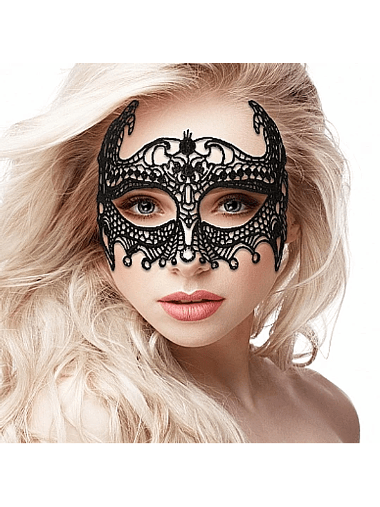 Máscara de Encaje Negra Emperatriz 1