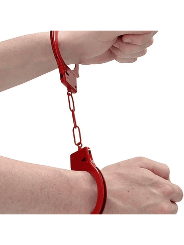 Esposas Metálicas Rojas Shots 4