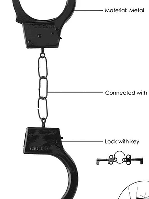 Esposas Metálicas Shots Negras