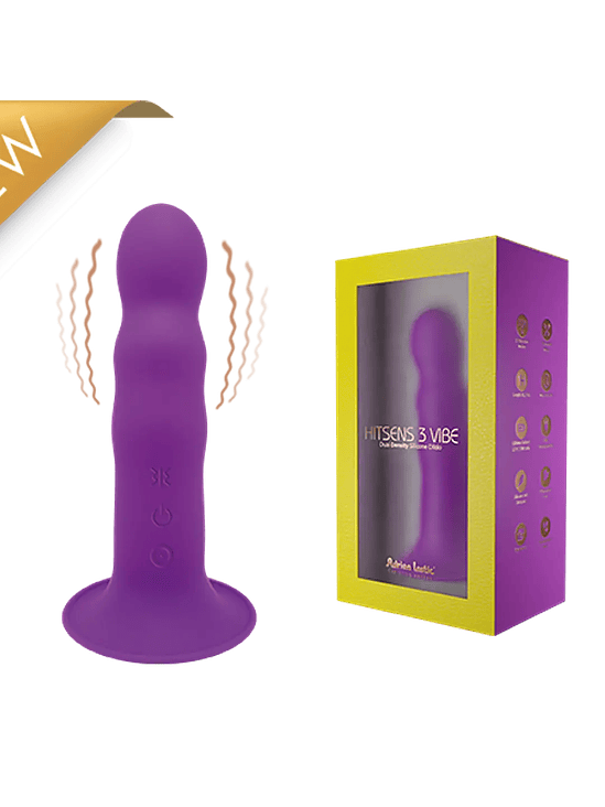 Dildo Vibrador Hitsens 3 Vibe Purple Recargable 6