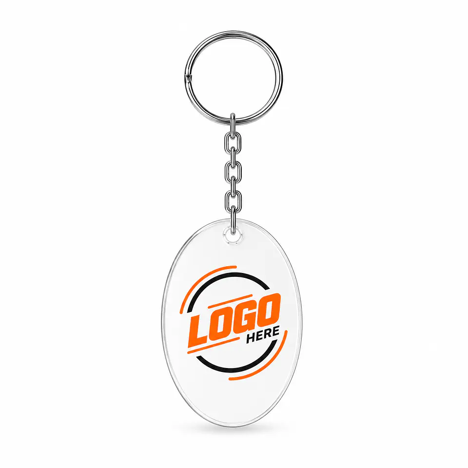Llavero Acrílico Ovalado Personalizado 1