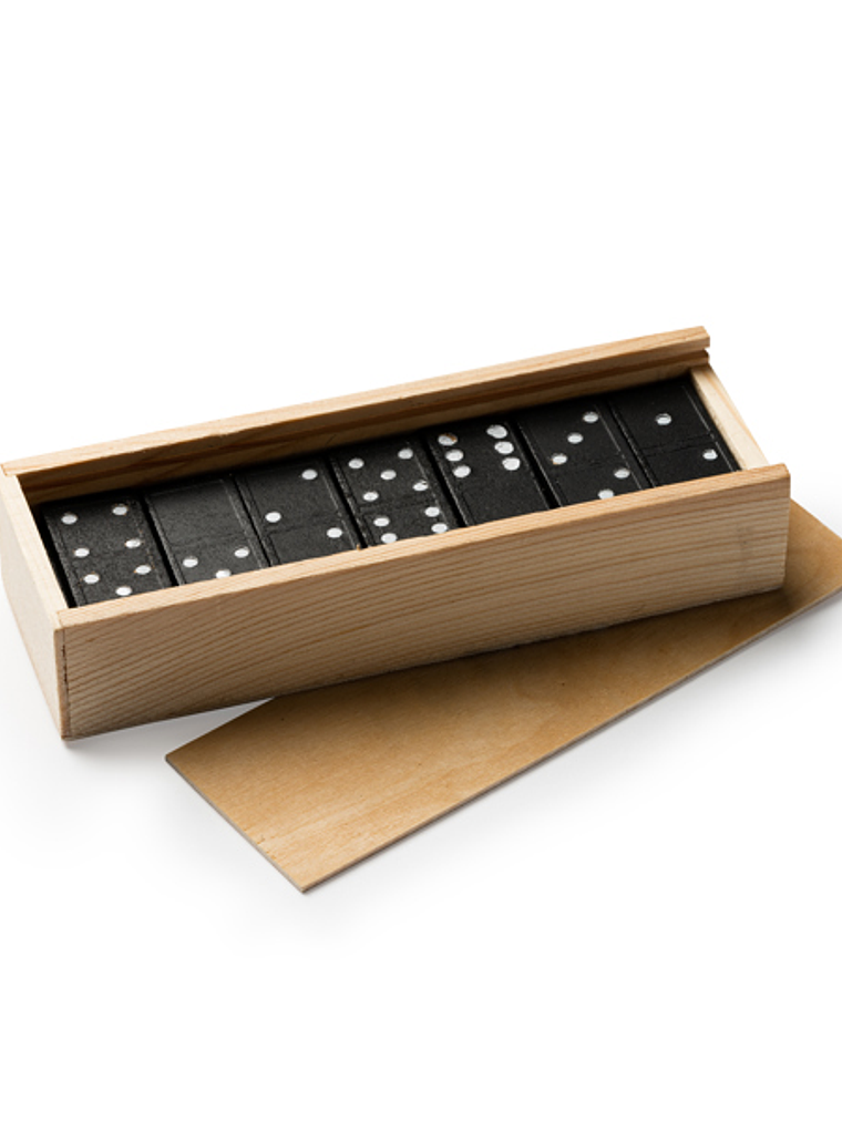 Caixa em Madeira com Dominó Personalizada 1
