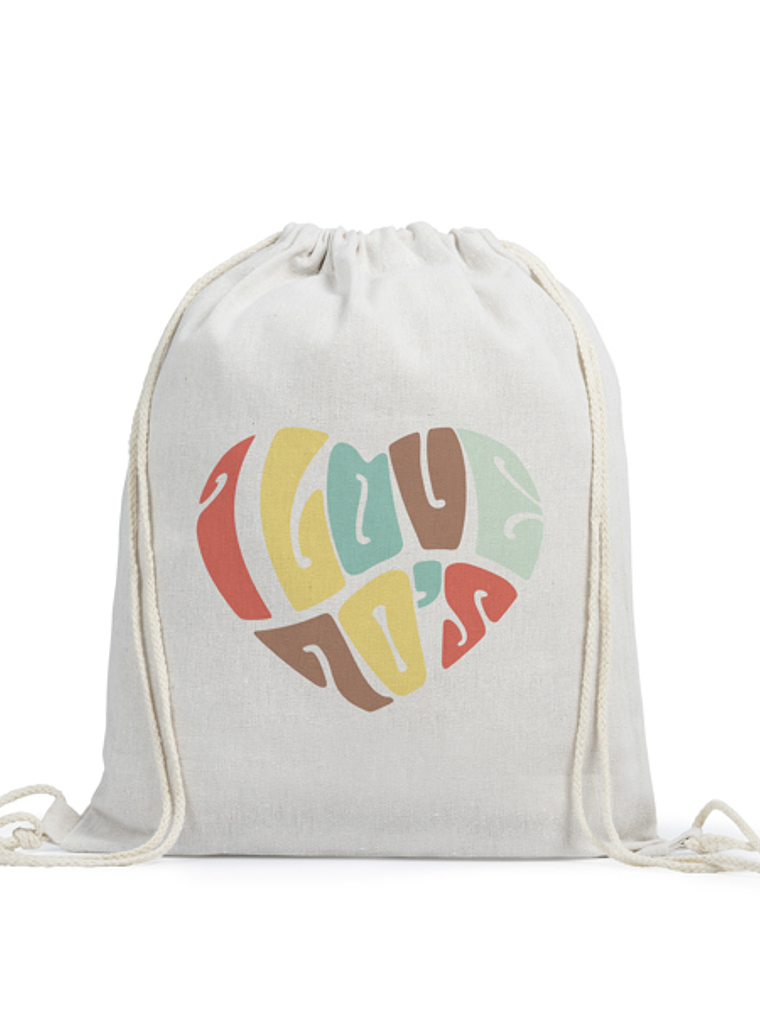 Mochila com Cordão Cru - Personalizada 2
