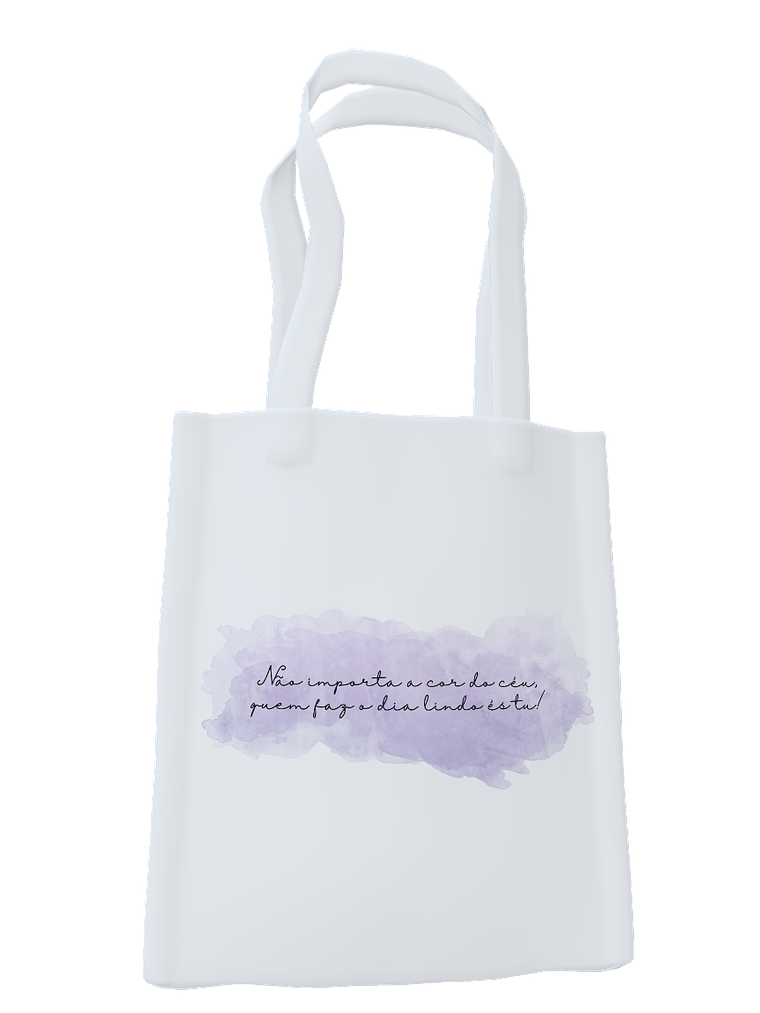 Saco de Alças / Tote Bag Cru Dia da Mãe - Nome 2