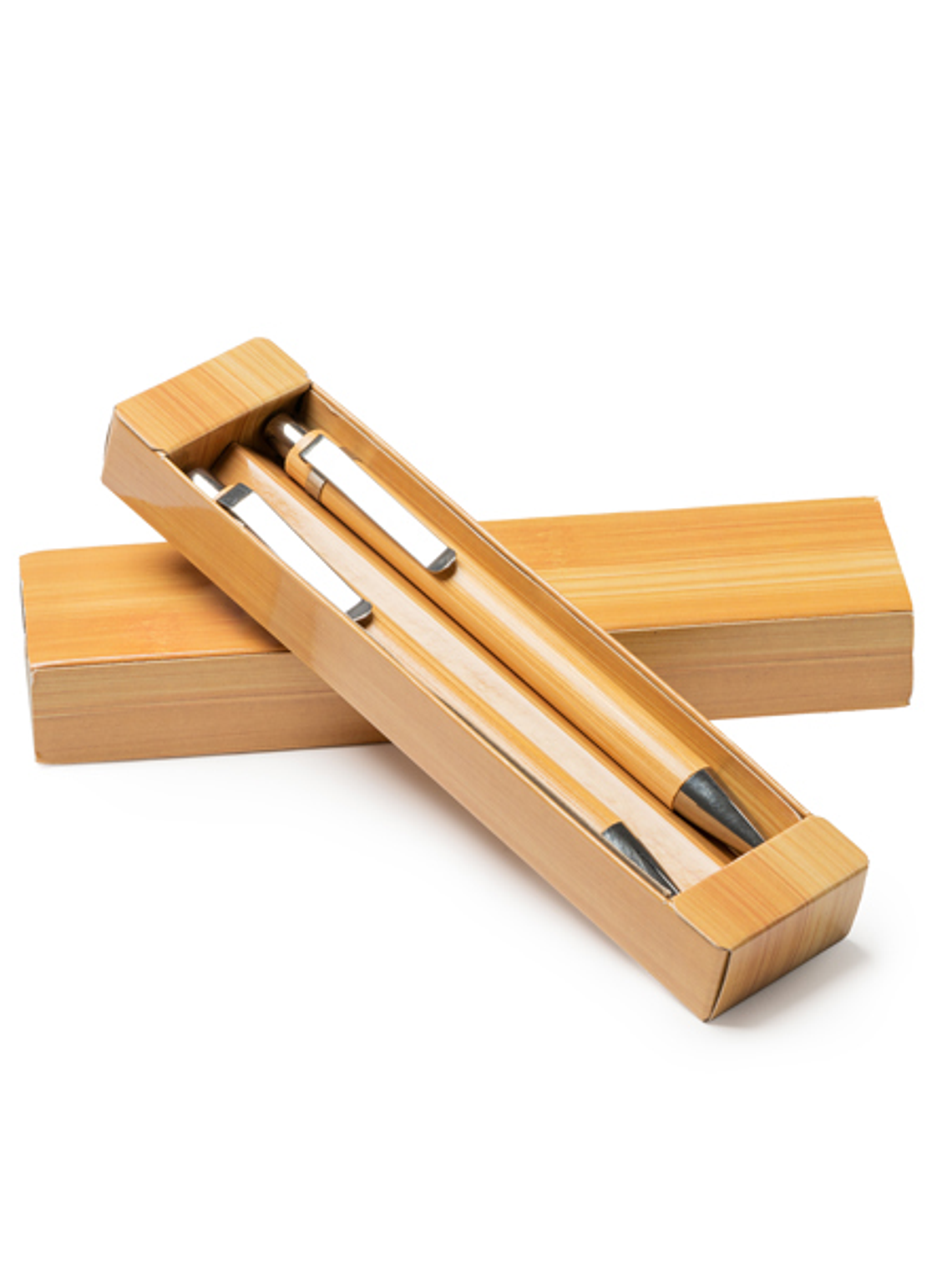 Kit Caneta e Lapiseira em Bambu Personalizado 1