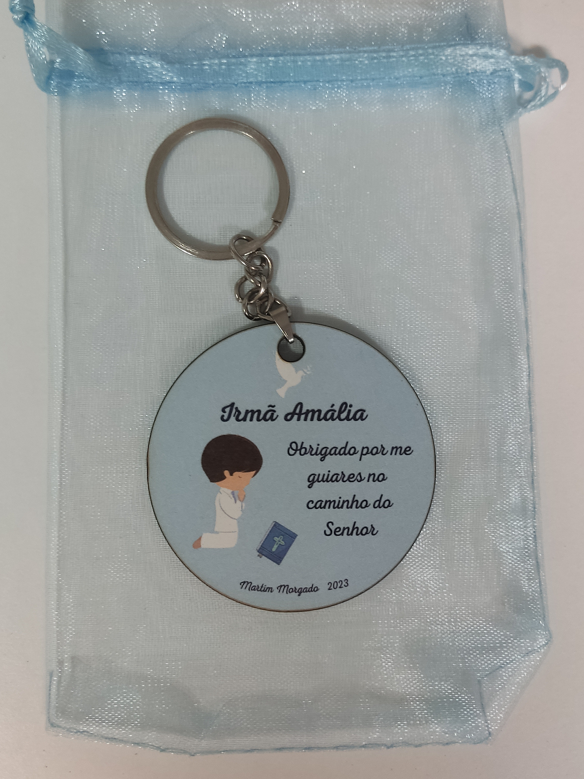 Porta-Chaves em Acrílico/MDF(Branco)/Madeira Personalizado 5