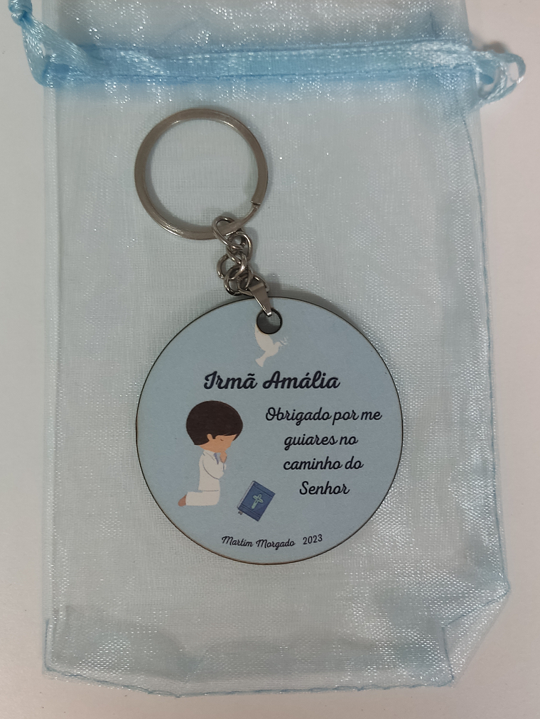 Porta-Chaves em Acrílico/MDF(Branco)/Madeira Personalizado 5