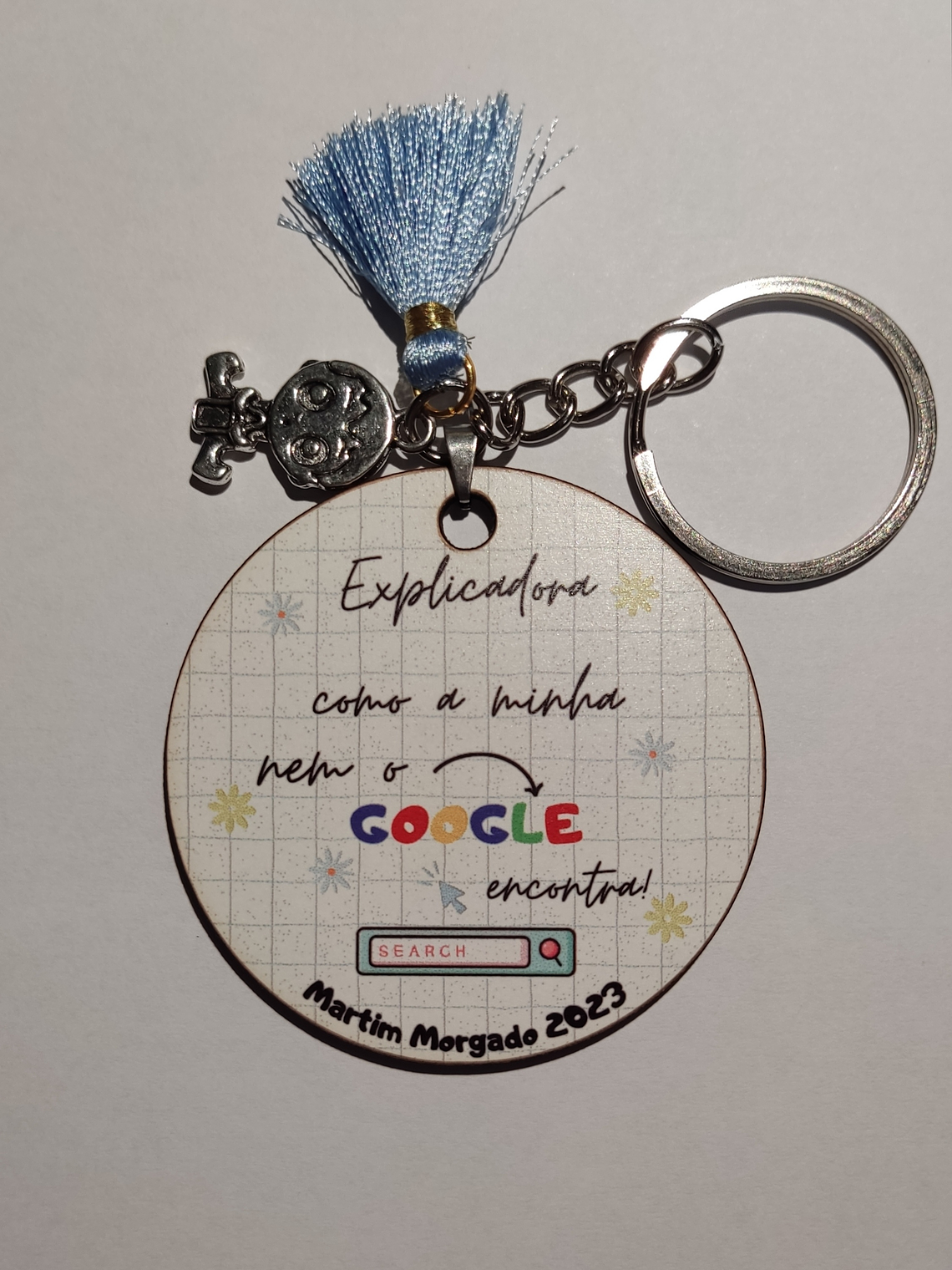 Porta-Chaves em Acrílico/MDF(Branco)/Madeira Personalizado 10