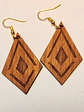 Brincos em Madeira MOD. Geometrical 1 - thumbnail 1
