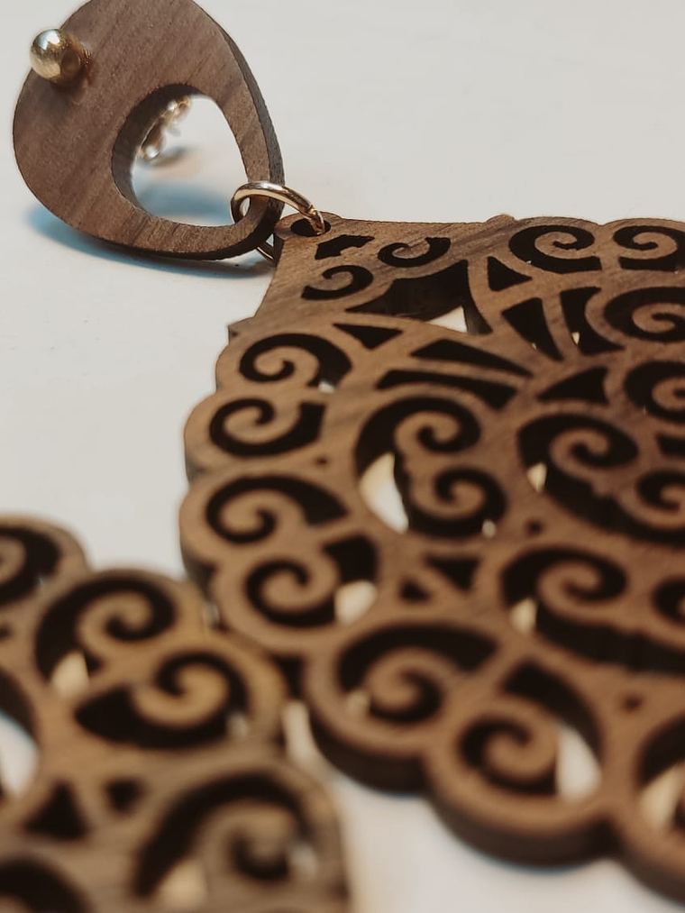 Brincos em Madeira MOD. Moroc 2 2