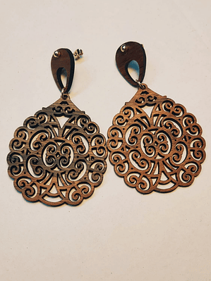 Brincos em Madeira MOD. Moroc 2