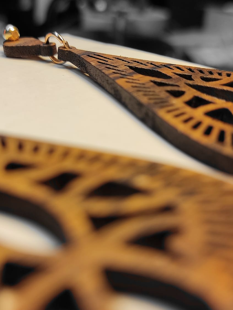 Brincos em Madeira MOD. Moroc 3 2